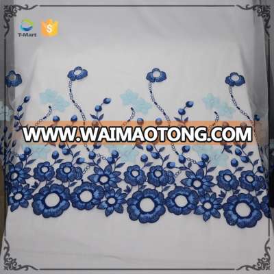 Good Quality Tulle Fabric Embroidery gauze fabric hand embroidery net fabric for shower curtain